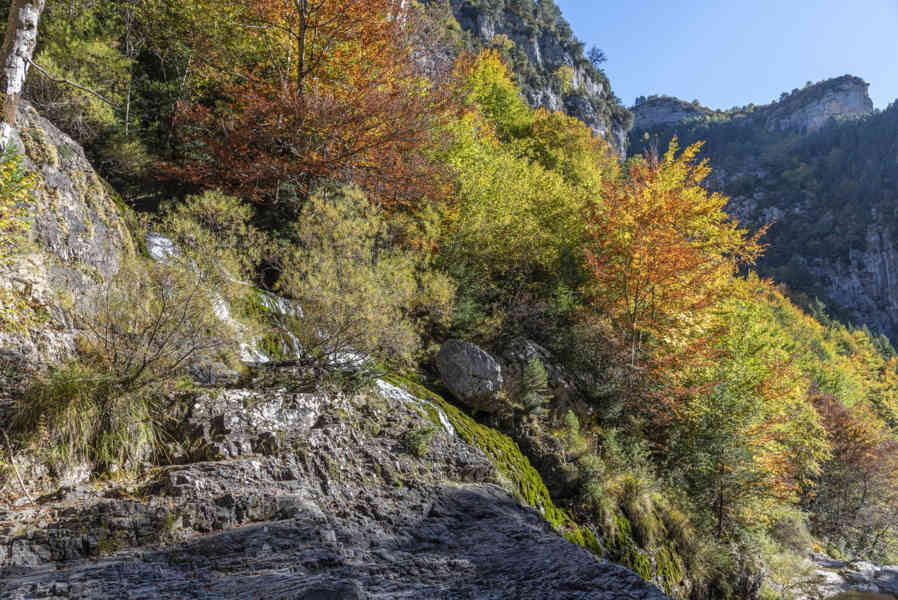 Huesca - parque nacional de Ordesa y Monte Perdido - valle de Escuaín 29 - garganta de Escuaín - Surgencia del rio Yaga.jpg